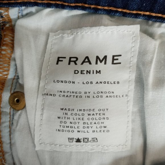 Frame Denim Le Skinny de Jeanne Bermuda Shorts 30 - Picture 8 of 13